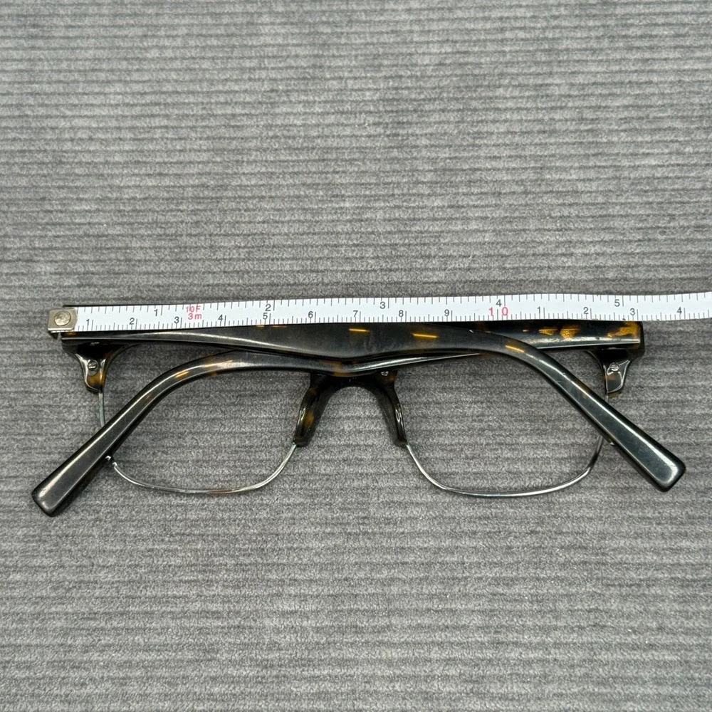 Warby Parker Talbot 3200 Tortoise Shell Semi Rimless Y2K Eyeglasses 49-19-145